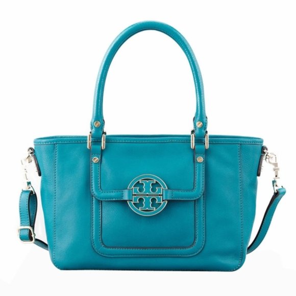 Tory Burch Handbags - Tory Burch Amanda Turquoise Leather Crossbody